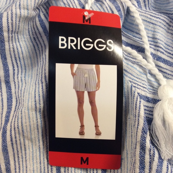 Women’s Briggs Blue Drawstring Shorts NWT - Picture 5 of 7